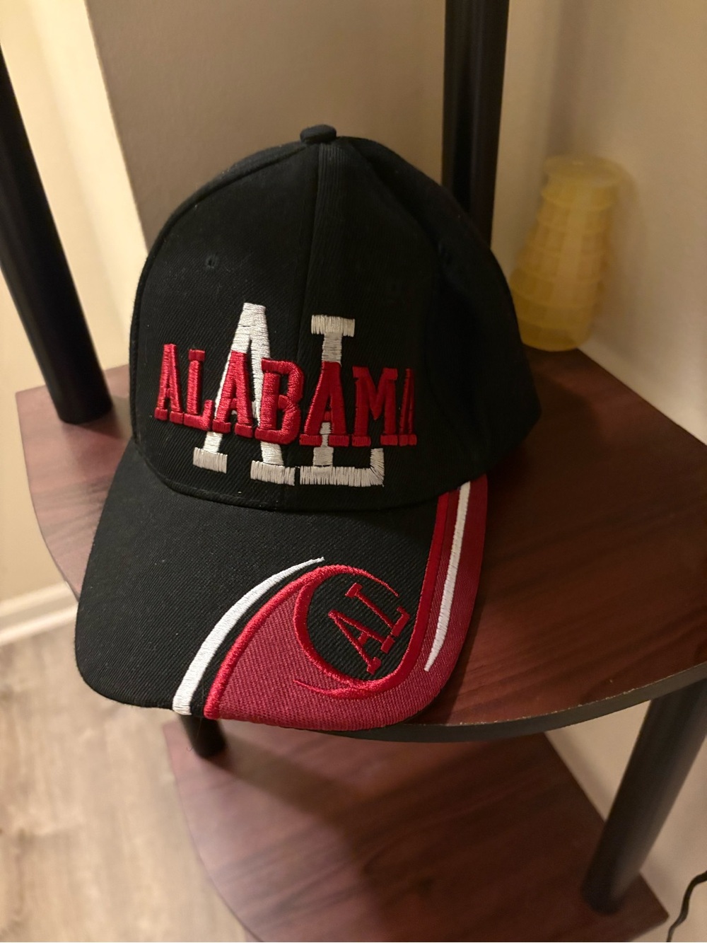 Alabama Red and Black Baseball Cap by